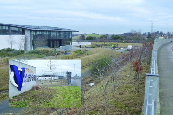 Work begins on grounds of Victory Centre following sale