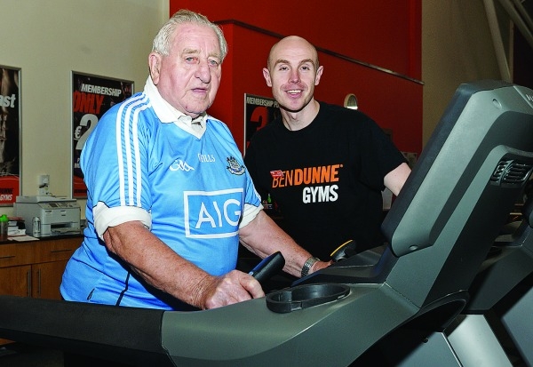 Larry still taking on the treadmill at 90 Larry still taking on the treadmill at 90