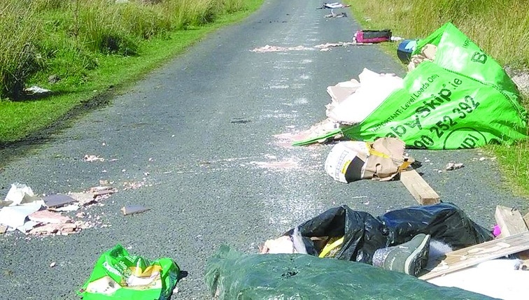 1.6 tonnes of tyres and two tonnes of rubbish collected on scenic hills