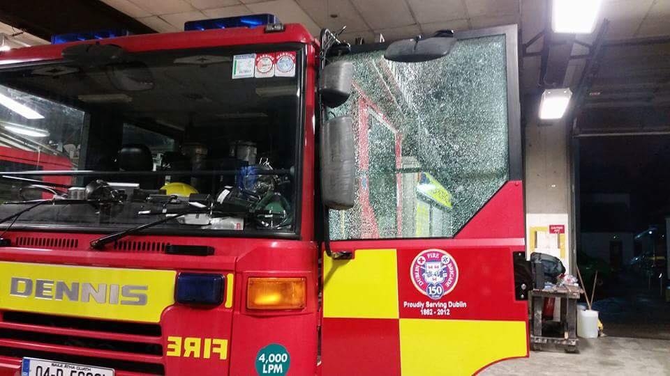 Tallaght fire truck attacked and taken out of service