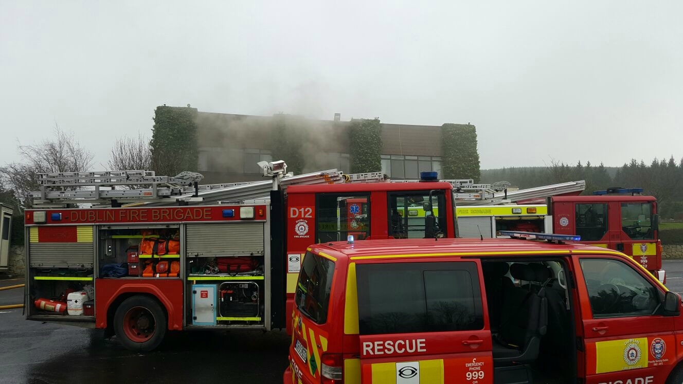 Several units from DFB battling building fire in Dublin mountains