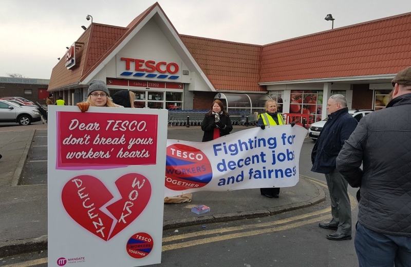 Strike action taking place at Tesco stores including Ballyfermot