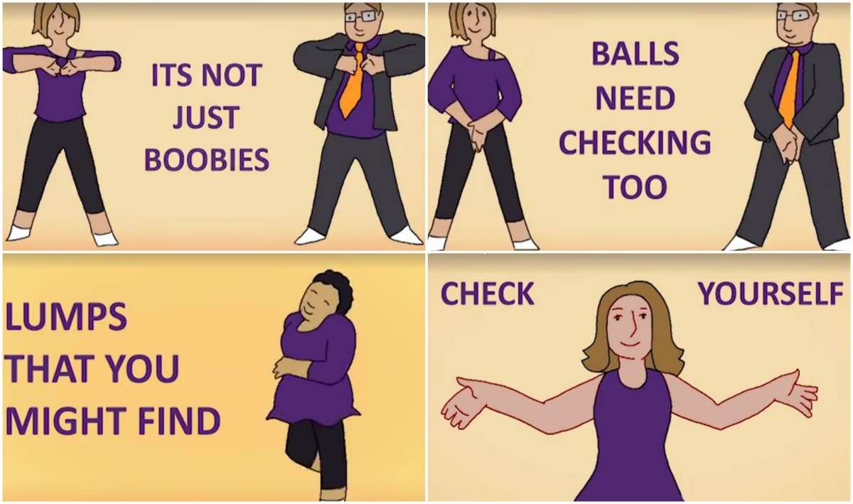 Check Yourself: ‘It’s not just boobies, balls need checking too’