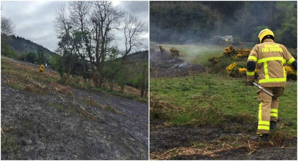 Tallaght firefighters battle gorse fire in Crooksling Tallaght firefighters battle gorse fire in Crooksling