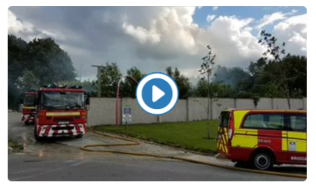 Dubllin Fire Brigade battling fire in Kiltipper