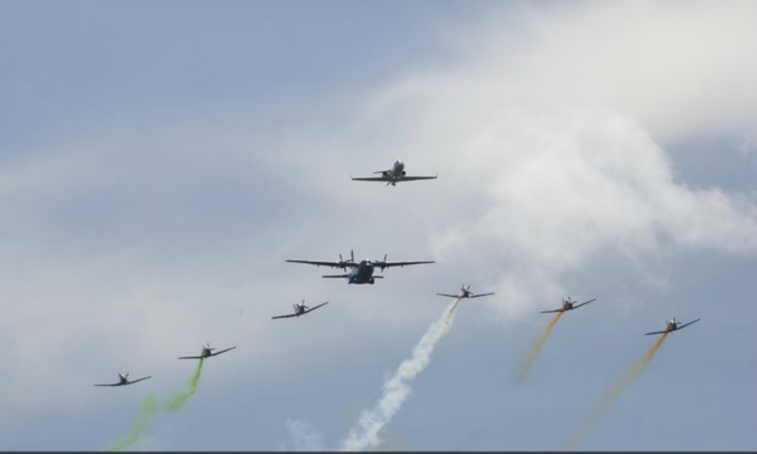 Look up to the skies this morning to see some aerobatics from the Irish Air Corps