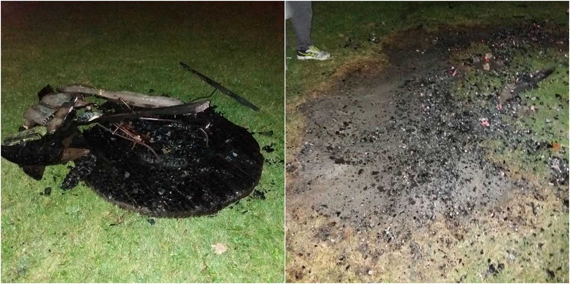 Locals intervene after GAA pitch damaged by fire Locals intervene after GAA pitch damaged by fire
