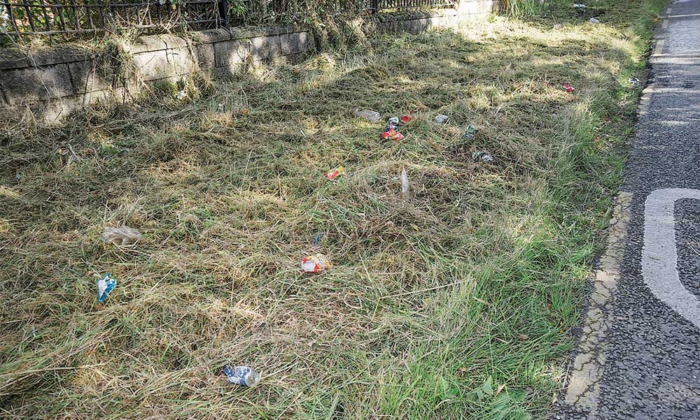 Illegal dumping hotspot left littered with cut-up waste by workers Illegal dumping hotspot left littered with cut-up waste by workers