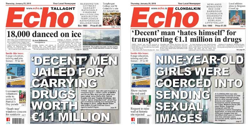 This week’s front pages – 25 January 2018 edition