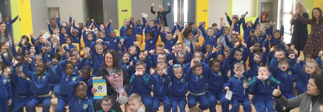 Scoil Aoife pupils thank Lidl for their generosity