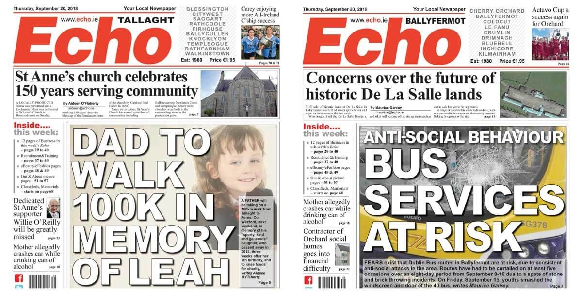 This week’s front pages – 20th September 2018 edition This week’s front pages – 20th September 2018 edition