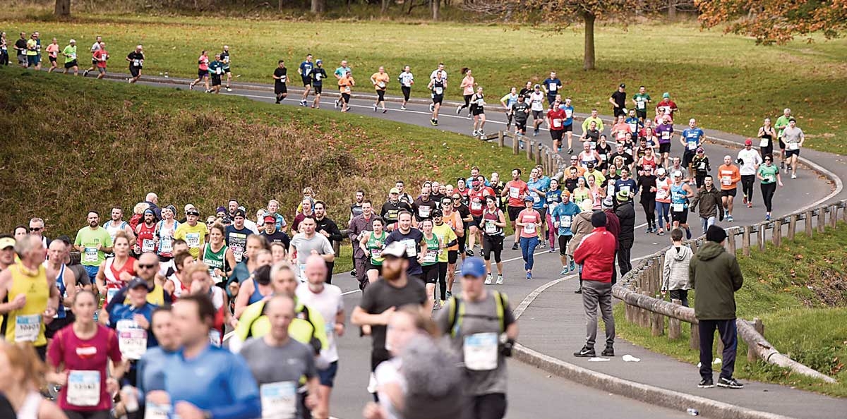 Runners put their best foot forward