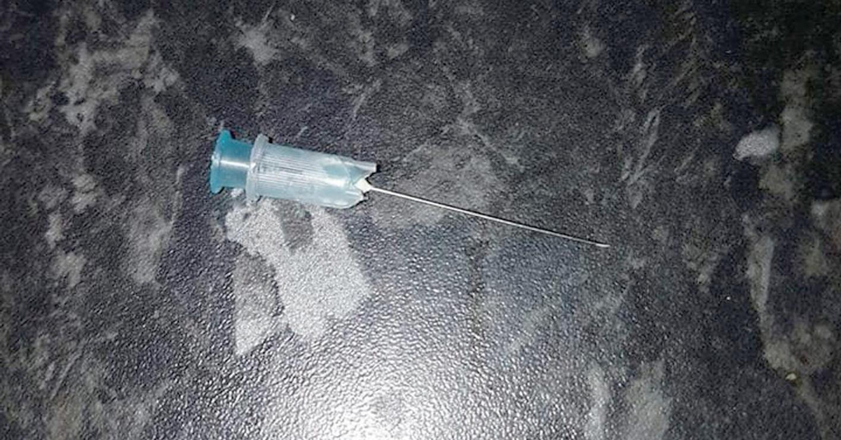 Parents warned after boy finds syringe on park bench