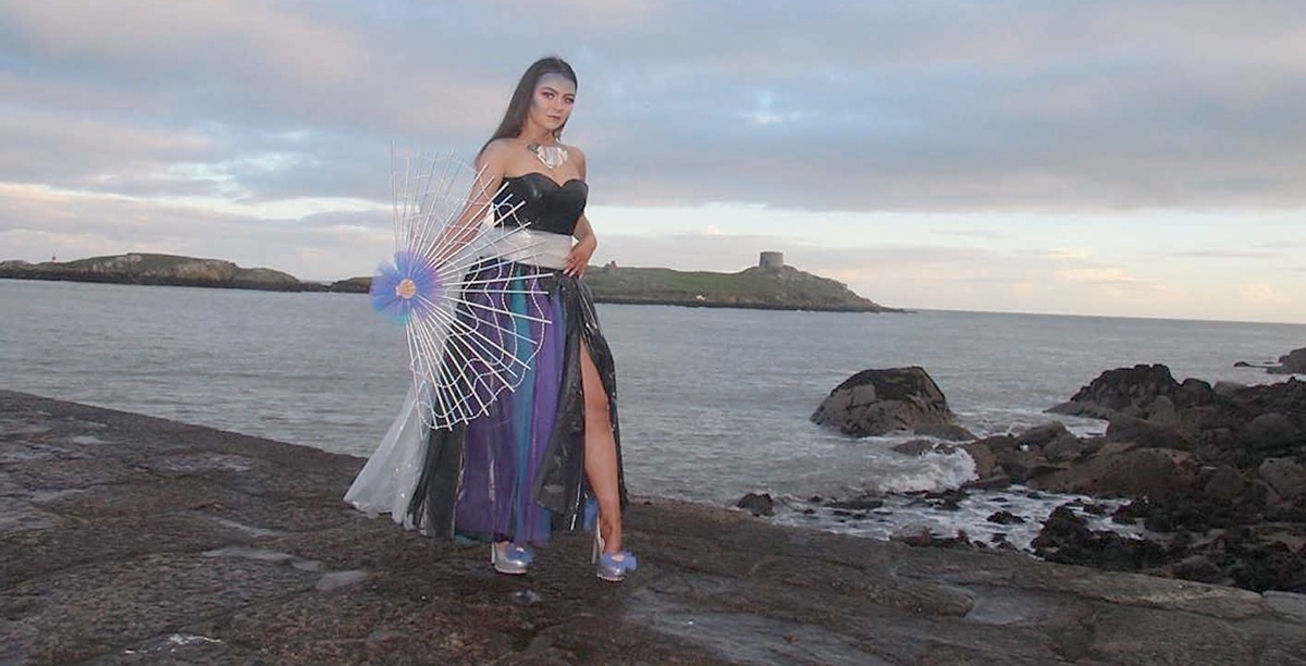 Students create striking couture designs from junk