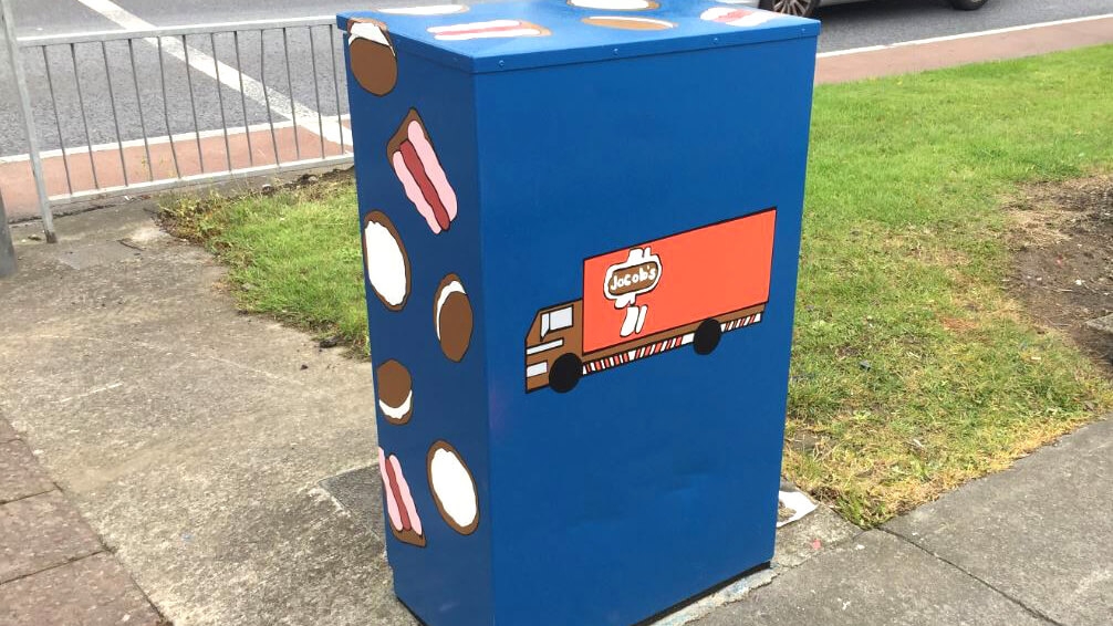 New traffic-light control box art takes the biscuit! New traffic-light control box art takes the biscuit!