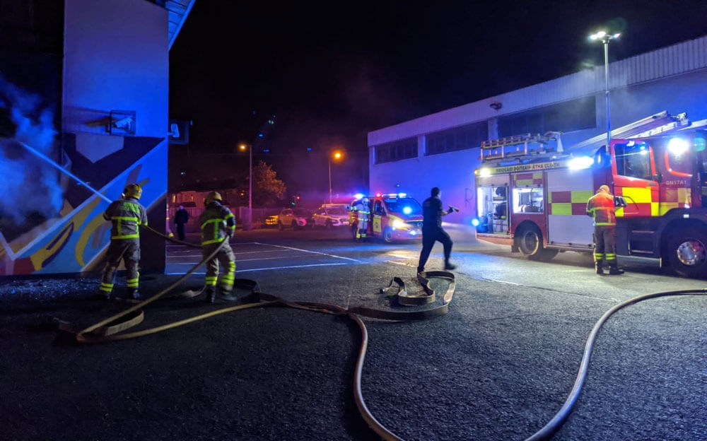 DFB attend fire at Killinarden facility