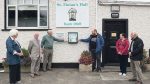 Essential life-saving defibrillator installed outside community hall