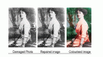 Students bring old damaged photographs back to life