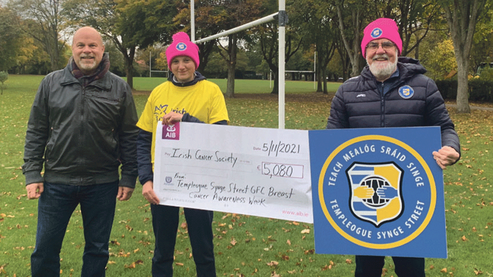 Freya and GAA Club help raise €5k for cancer society