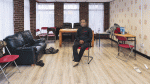 Family forced to leave home and sleep on floor in church