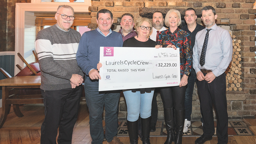 Laurels Cycle Crew raise €32k for charity