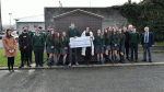 Firhouse CS students present €4k cheque to Pieta from shed raffle