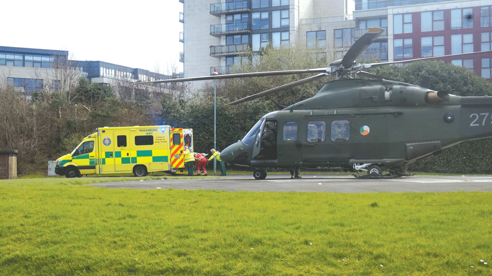 Air Corps airlifted 14 critical patients to TUH