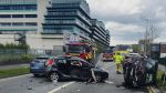 Emergency services at scene of three car collision outside Tallaght Stadium
