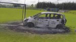 Stolen car burnt out on pitch causes €20k worth of damage