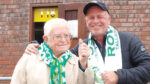 Paddy (99) cheering the Hoops to victory in the Champions League