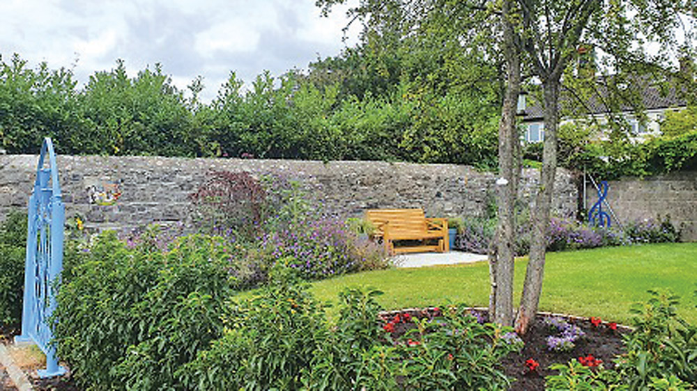 Outdoor classroom Rosie’s Garden created in memory of founding sister