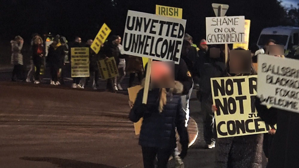 Rush hour traffic held up with immigration protests