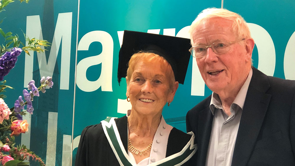 86-year-old Mrs D conferred with a degree from Maynooth 86-year-old Mrs D conferred with a degree from Maynooth