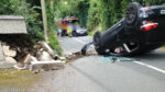 Calls for ‘urgent road safety signage’ after car overturns