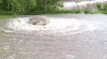 Work must be done to stop manholes near Dodder Valley Weir overflowing