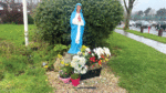 Statue of Our Lady is repaired again after third vandal incident