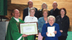 Community stalwart Bridie receives medal from the Pope