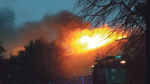 Firefighters battle blaze at the Augustinian site