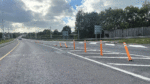 Safety bollards flattened and destroyed by drivers