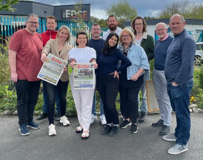 The team at The Echo newspaper April