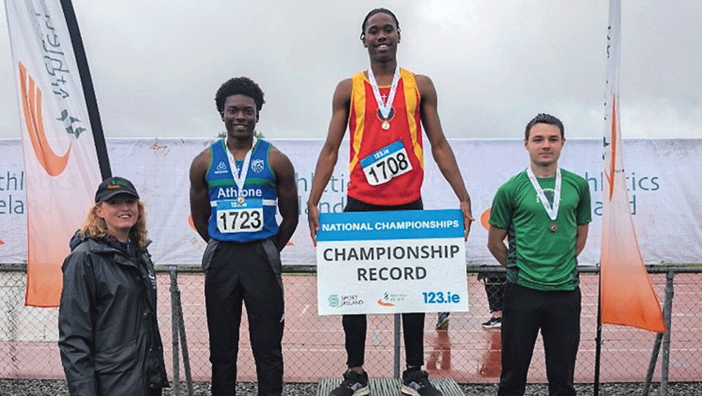 Tallaght AC’s Amah smashes National Record Tallaght AC’s Amah smashes National Record