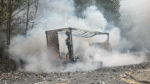 WATCH: Truck carrying aerosol cans and fuel oils goes on fire in Lucan