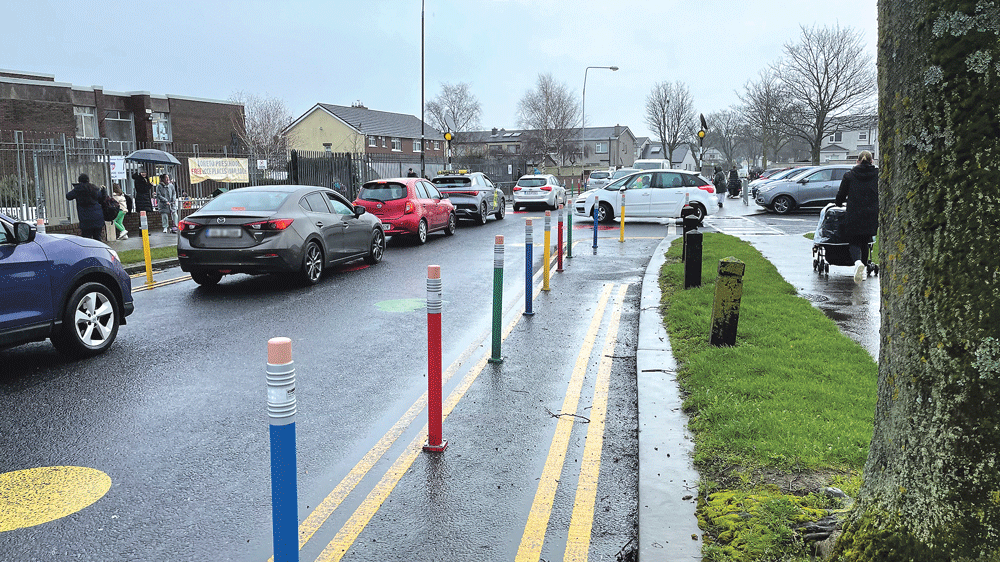 Pencil-style bollards and raised zebra crossings improve schools’ safety Pencil-style bollards and raised zebra crossings improve schools’ safety