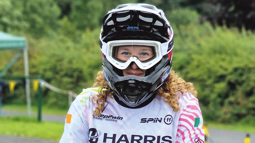 Carly bikes to 13th in the world in BMX
