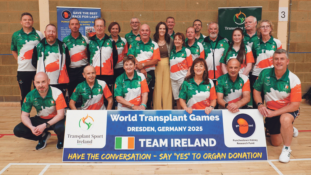 Rathfarnham men compete in the World Transplant Games