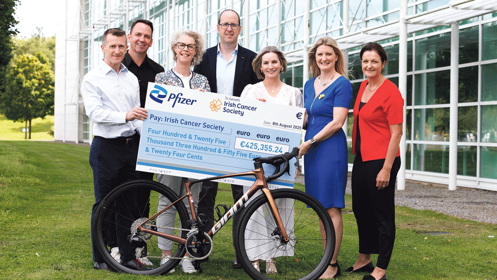 Pfizer employees cycle to raise over €400,000 for Irish Cancer Society