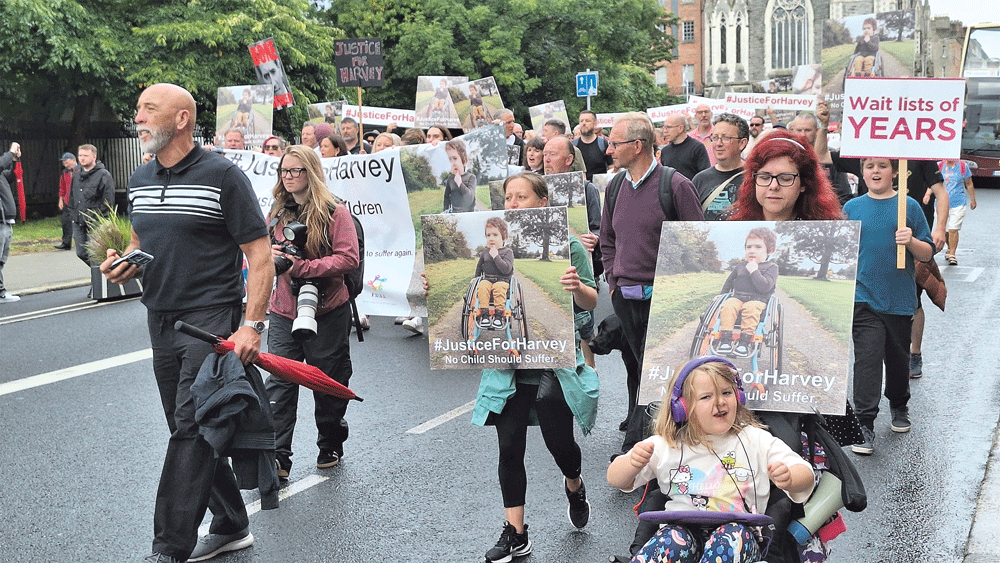 Hundreds turn out for Justice for Harvey city centre march