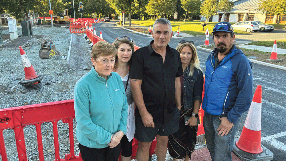 No enthusiasm for kerbs at Bawnogue turn No enthusiasm for kerbs at Bawnogue turn