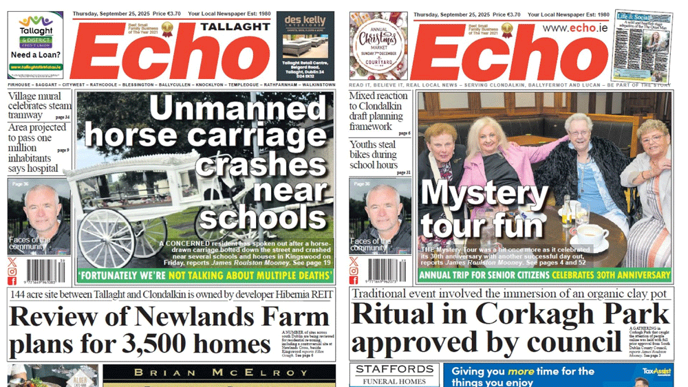 The Echo Newspaper, September 25th, 2025 – Tallaght Edition