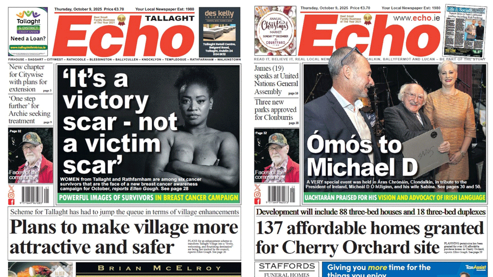 The Echo Newspaper, October 9th, 2025 – Tallaght edition The Echo Newspaper, October 9th, 2025 – Tallaght edition